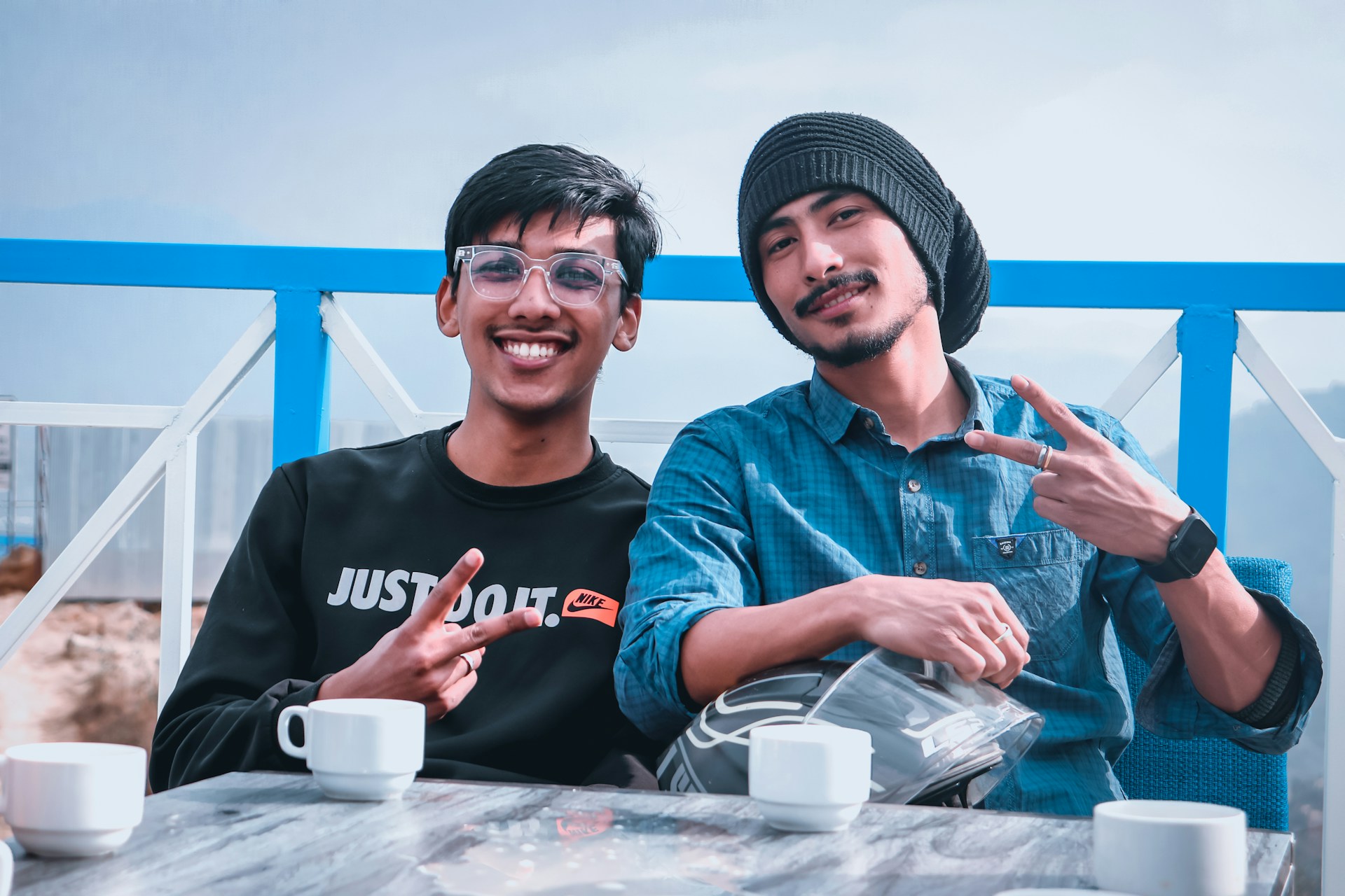 2 guys smiling